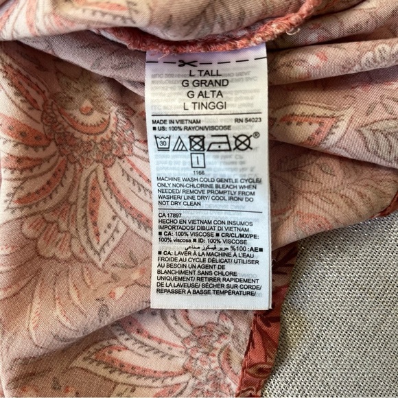 Old Navy Floral Sleeveless High-Neck Maxi Swing Dress Size L Tall - Picture 9 of 9